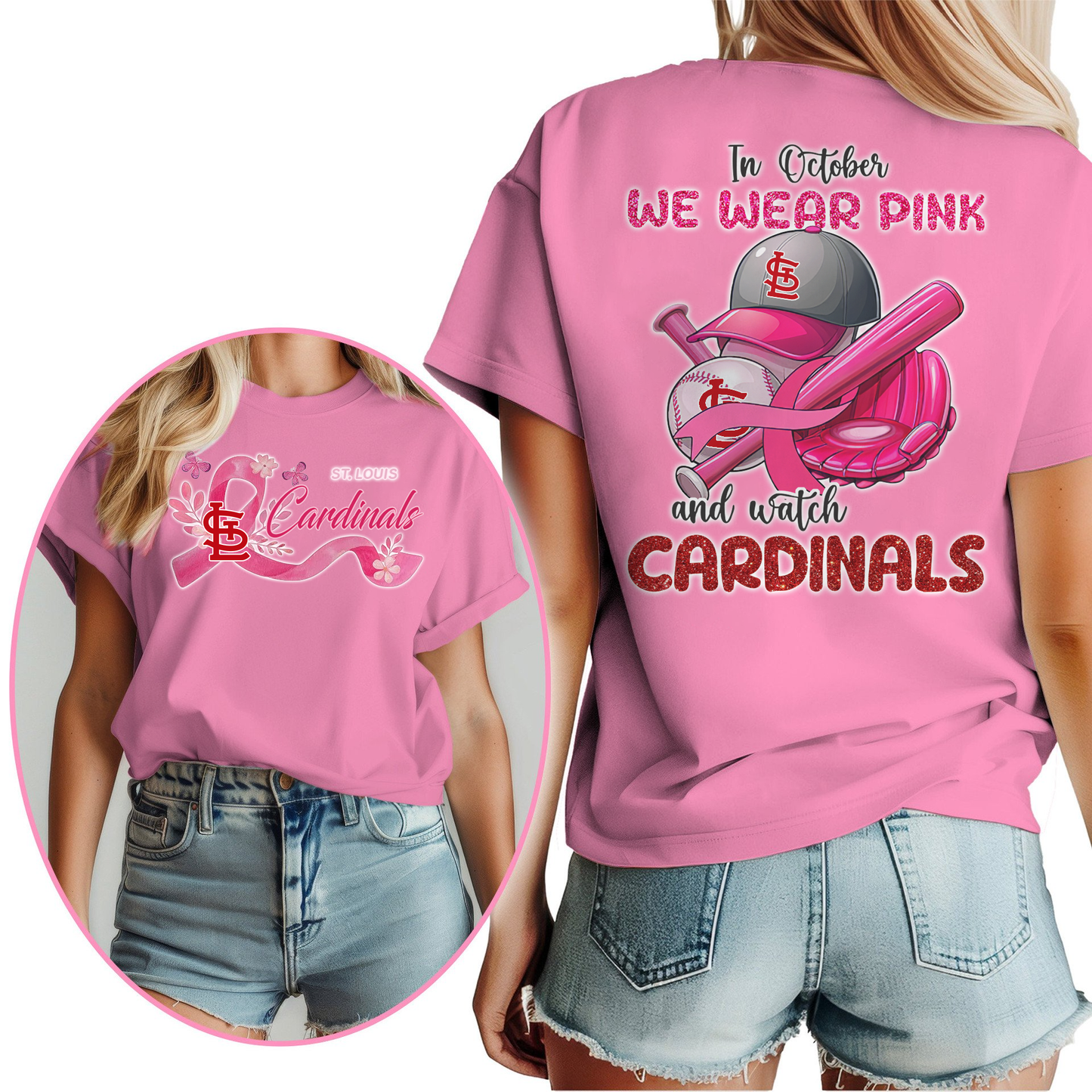 In October We Wear Pink And Watch MLB SLC Shirt DDT NTL