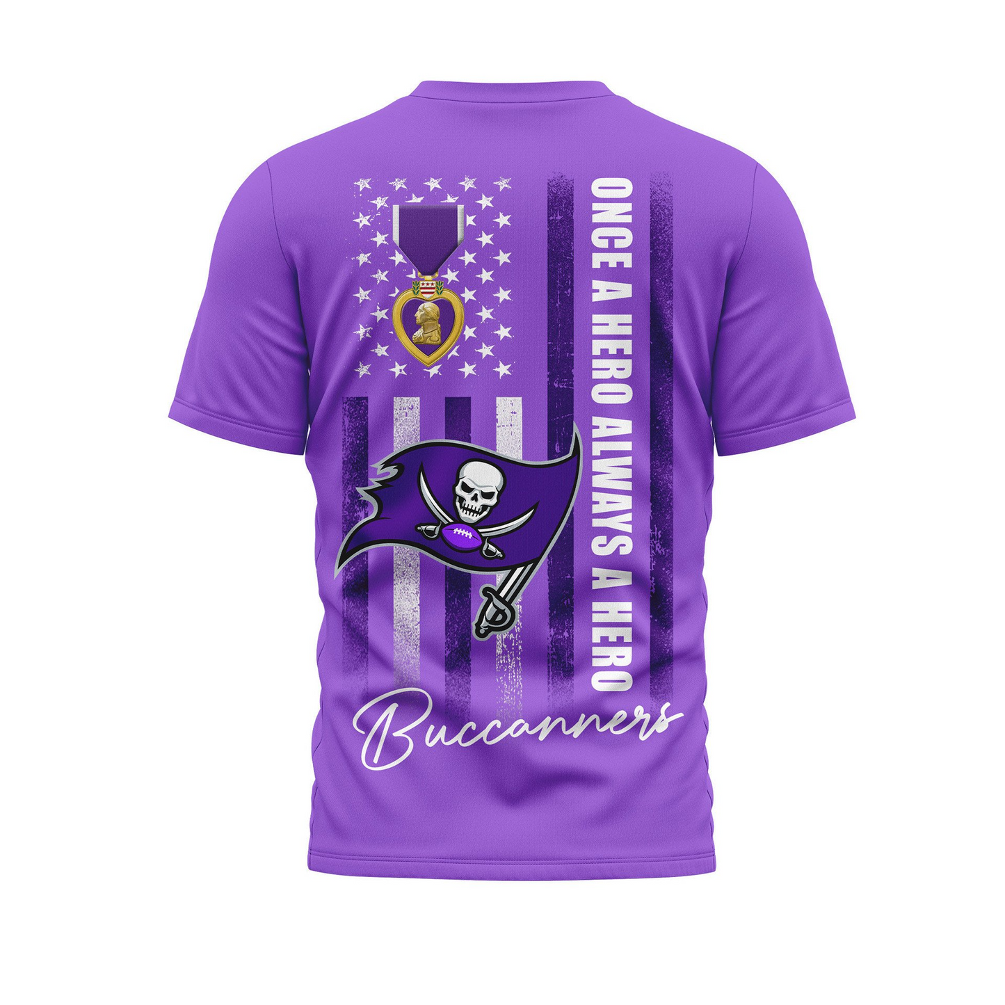 TBB Premium National Purple Hear Day 3D Shirt DDT TTV