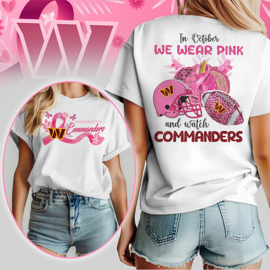 In October We Wear Pink And Watch WC Shirt DDT NTL