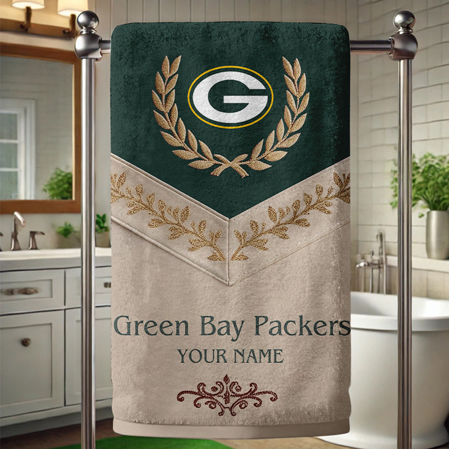 GB Football New Bath Towel Custom Name DATND TANTD