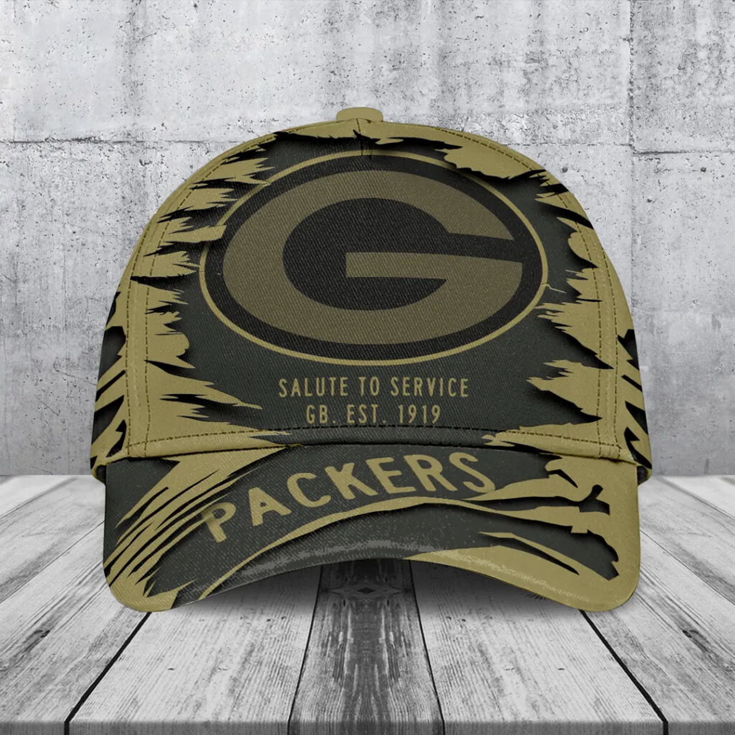 GB x NFL 2025 Salute to Service Classic Cap DATND TANTD