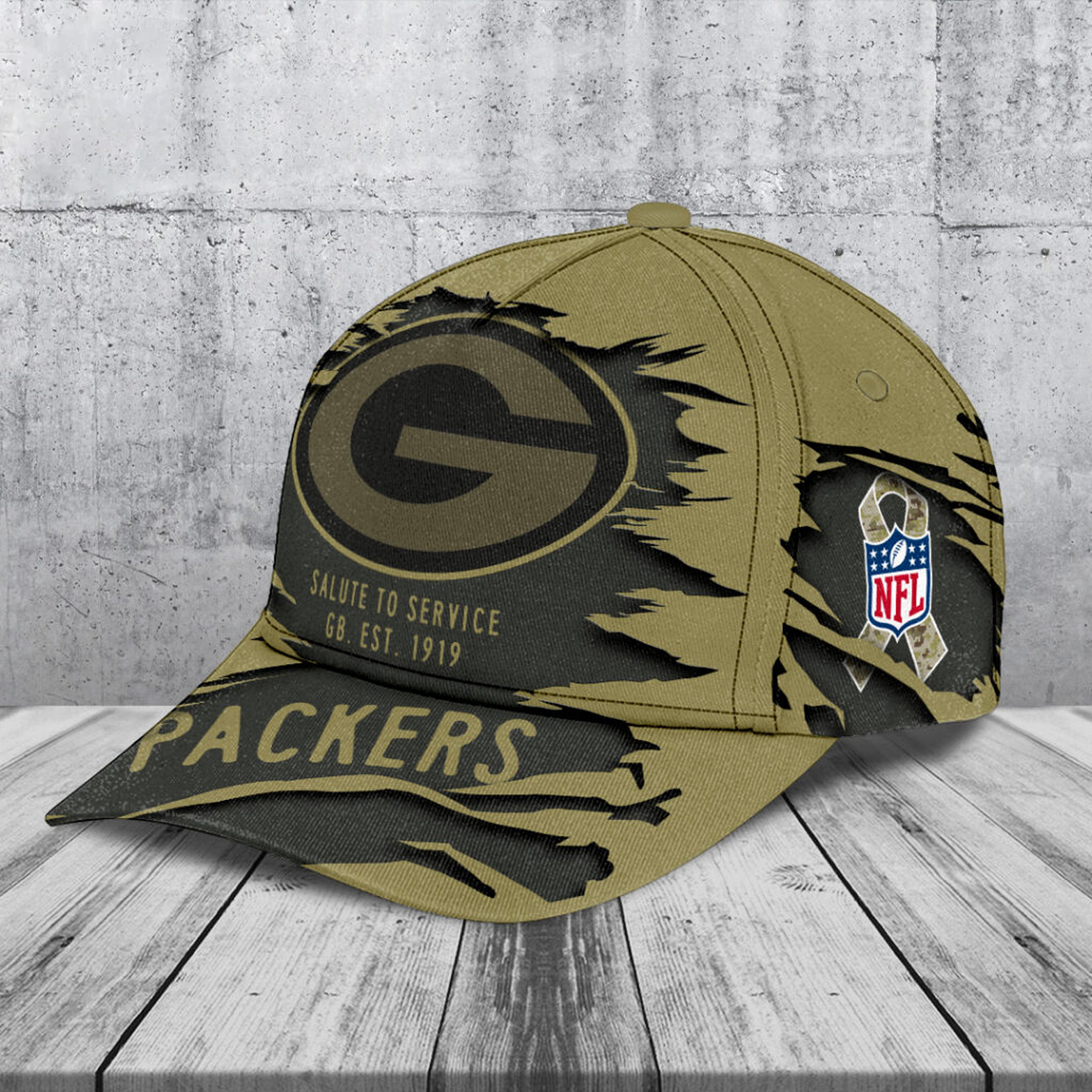GB x NFL 2025 Salute to Service Classic Cap DATND TANTD
