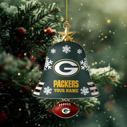 GB X NFL Christmas Bell Ornament Custom Any Name Gifts NAK THUONGNH