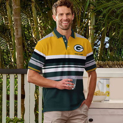 GB x NFL New Style Men Short Sleeves Polo Shirt DatND DVT