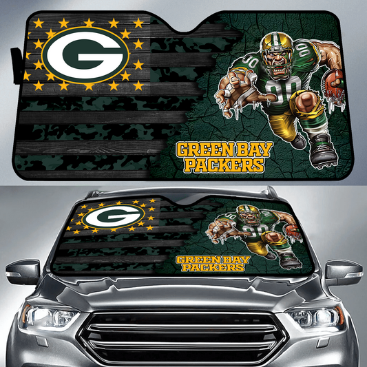 GB x NFL Personalized Auto Sun Shade DATND TANTD
