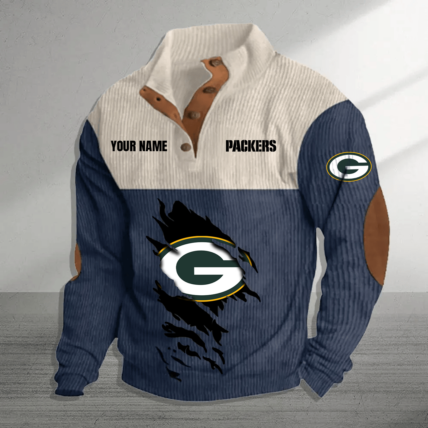 GB x NFL Premium Personalized Game-Day Pullover DATND TANTD