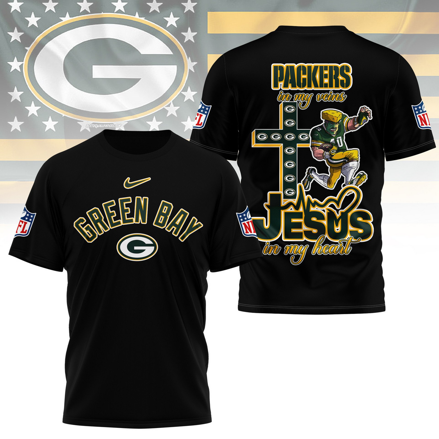 GBP Premium Faith & Football 3D Shirt DDT TTV