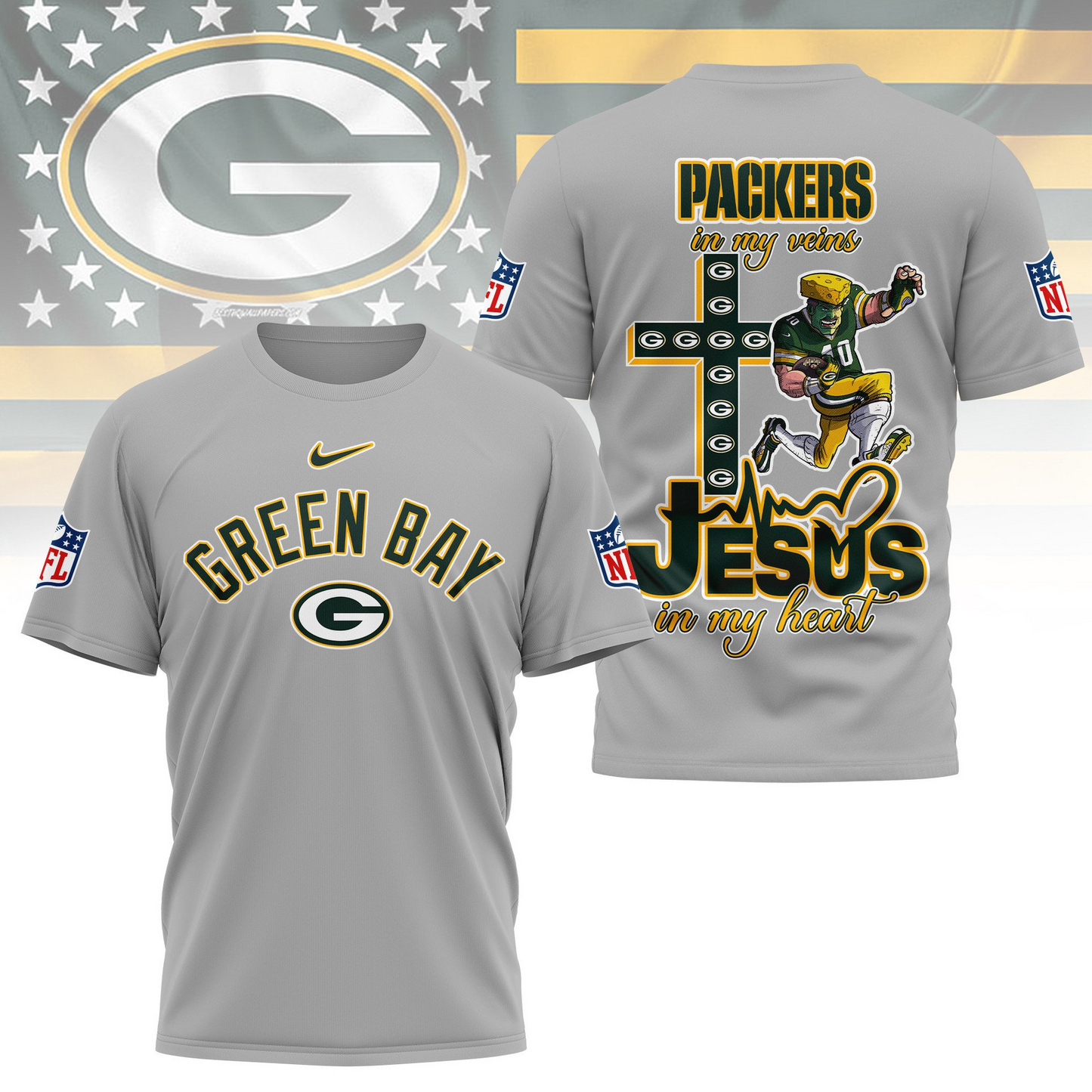 GBP Premium Faith & Football 3D Shirt DDT TTV