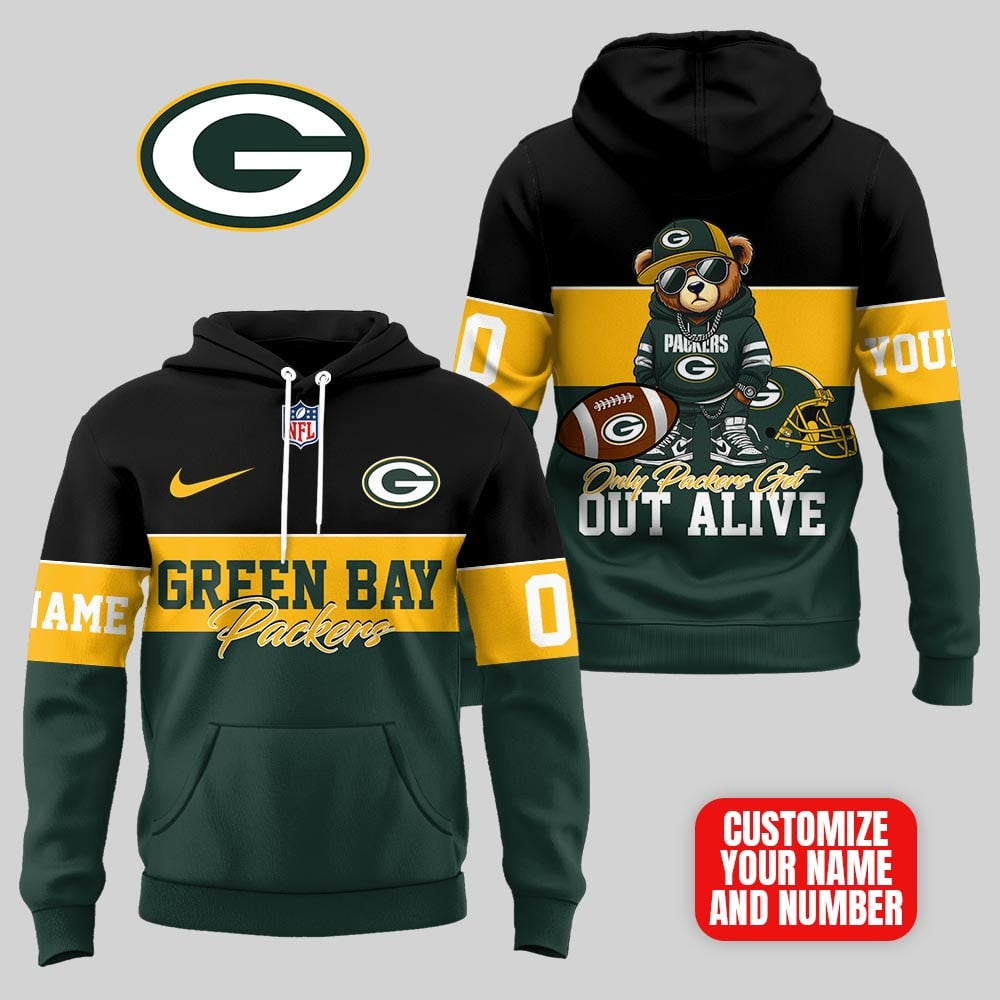 GBP Premium NFL Customizable Teddy Bear Hoodie DDT HLPHUONG
