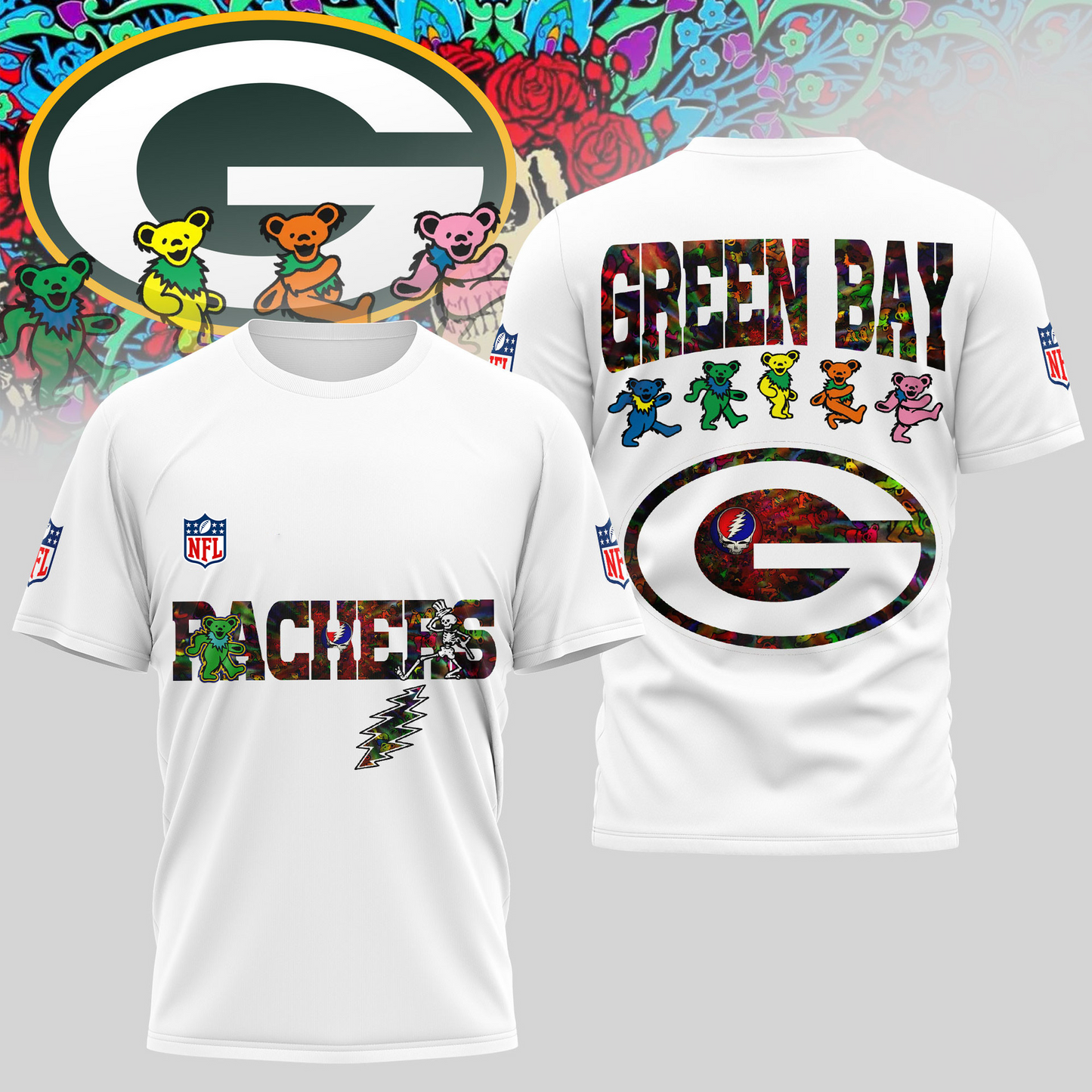 GBP Premium NFL Dancing Bear T-Shirt DDT HLPHUONG