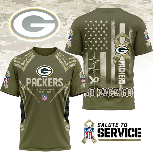 GBP Premium NFL Salute to Service Camo 3D Shirt DDT CTND
