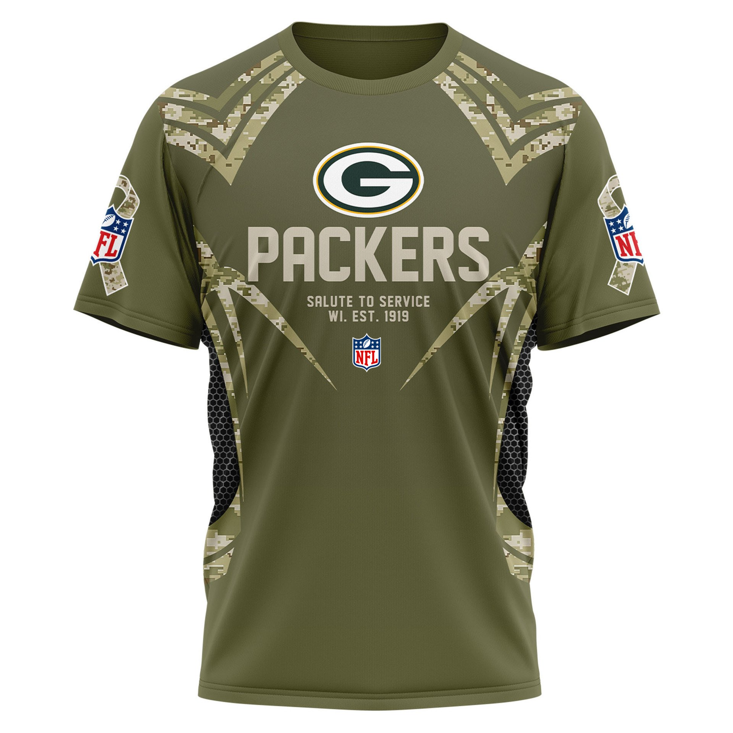 GBP Premium NFL Salute to Service Camo 3D Shirt DDT CTND