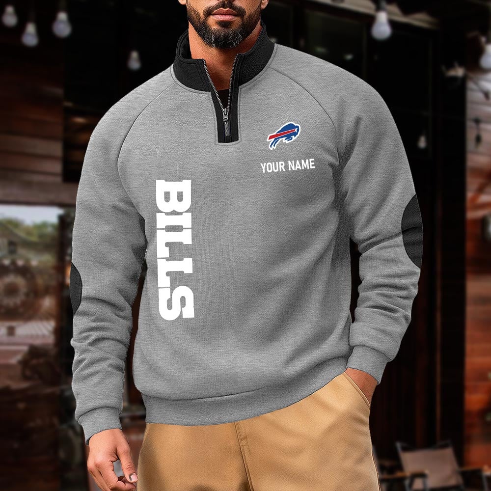 BB NFL Pulse Gear Zipper Henley Sweatshirt DDT CTND