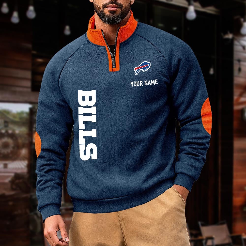 BB NFL Pulse Gear Zipper Henley Sweatshirt DDT CTND