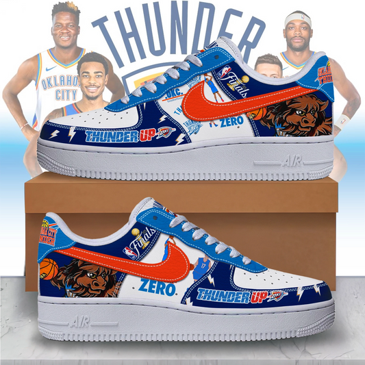Gleammerch Oklahoma City Thunder NBA Air Low-Top Sneakers Shoes V1 DATND TANTD 020625