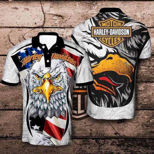 HD Premium Motorcycle Polo Shirt DDT CTND