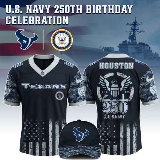HOU x 250 U.S. Navy 250th Birthday Celebration Jersey DatND DVT