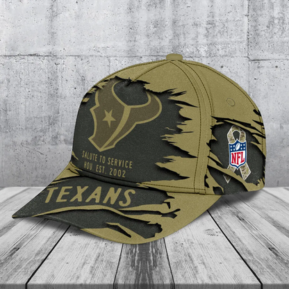 HOU x NFL 2025 Salute to Service Classic Cap DATND TANTD