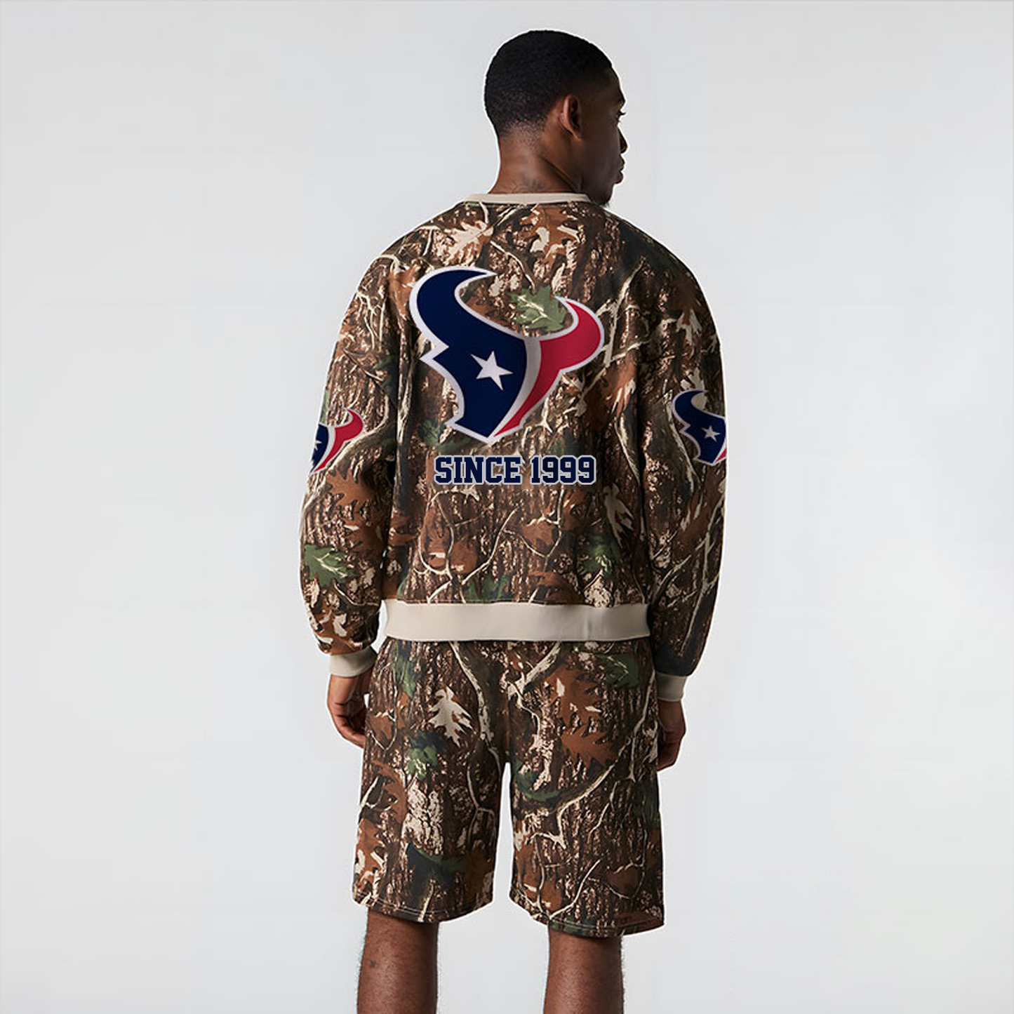HOU x NFL Football Full Set Long Sweatshirt And Short Pants DATND TANTD
