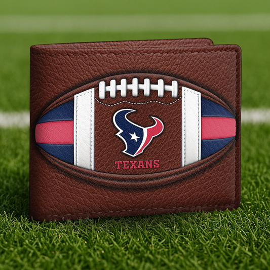HOU x NFL Football Men Special Brown Wallet DATND TANTD