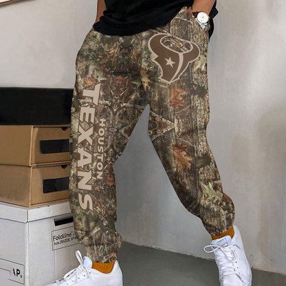 HOU x NFL Football Team Hunting Camo Long Pants DATND TANTD