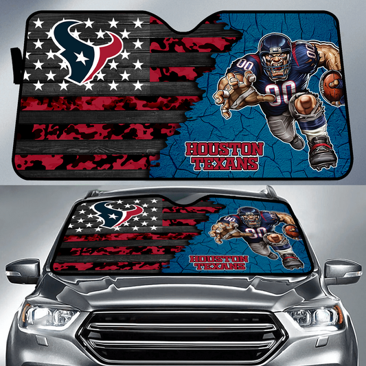 HOU x NFL Personalized Auto Sun Shade DATND TANTD