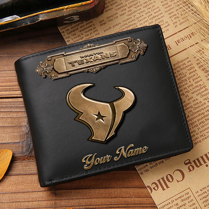 HOU x NFL Premium Leather Wallet DatND DVT