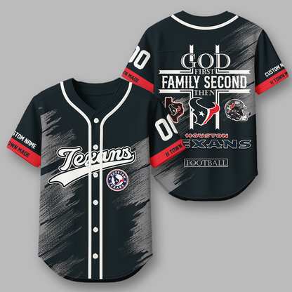 HOU x NFL Premium NFL Baseball Jersey DATND TANTD