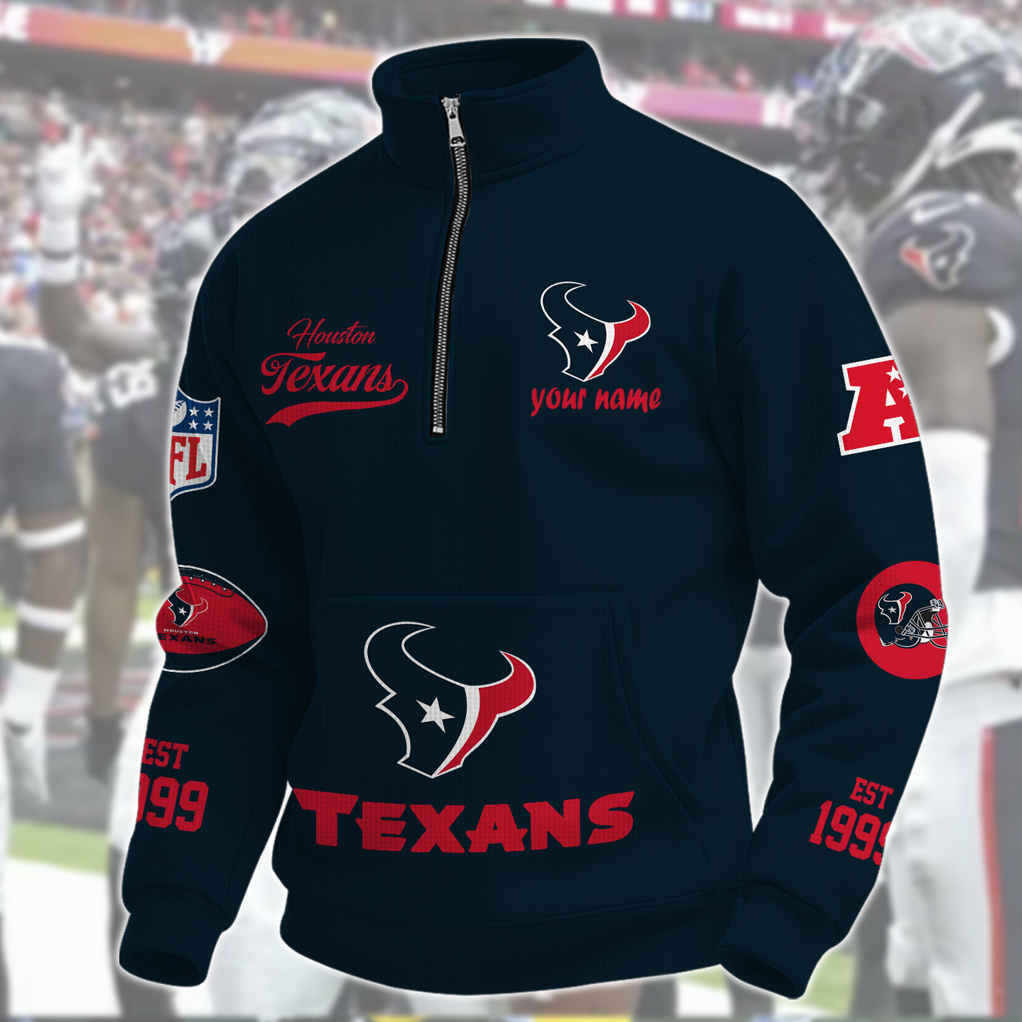 HOU x NFL Quarter-Zip Sweatshirt DatND DVT