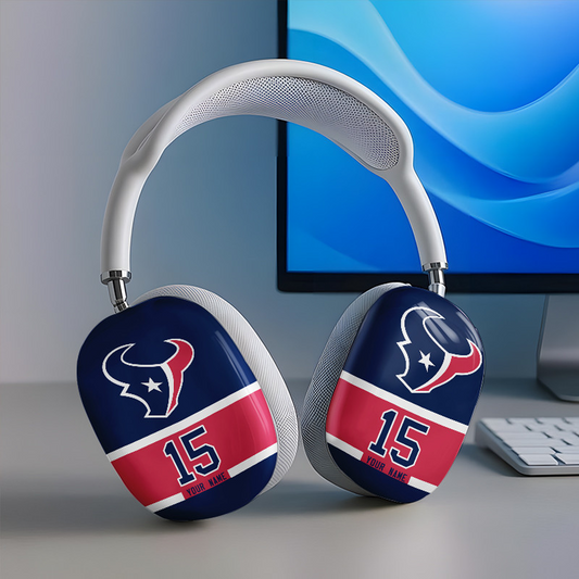 HOU x NFL Special Airpod Max Case Cover Personalized DATND TANTD