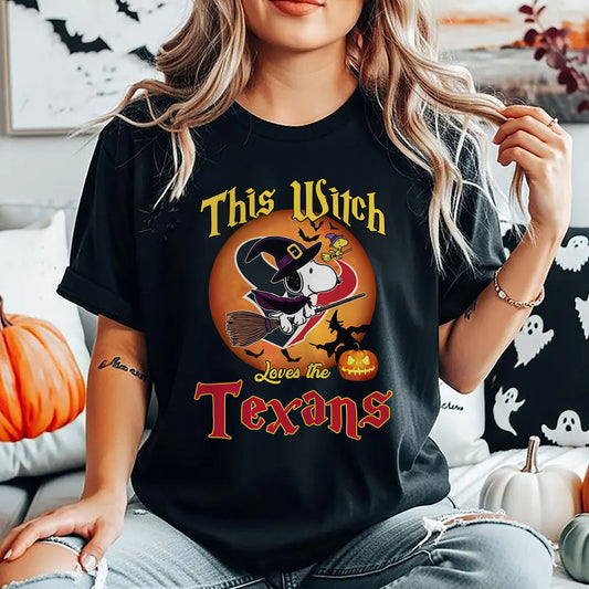 HOU x NFL This Witch Snoopy Love This 2D Shirt DatND DVT