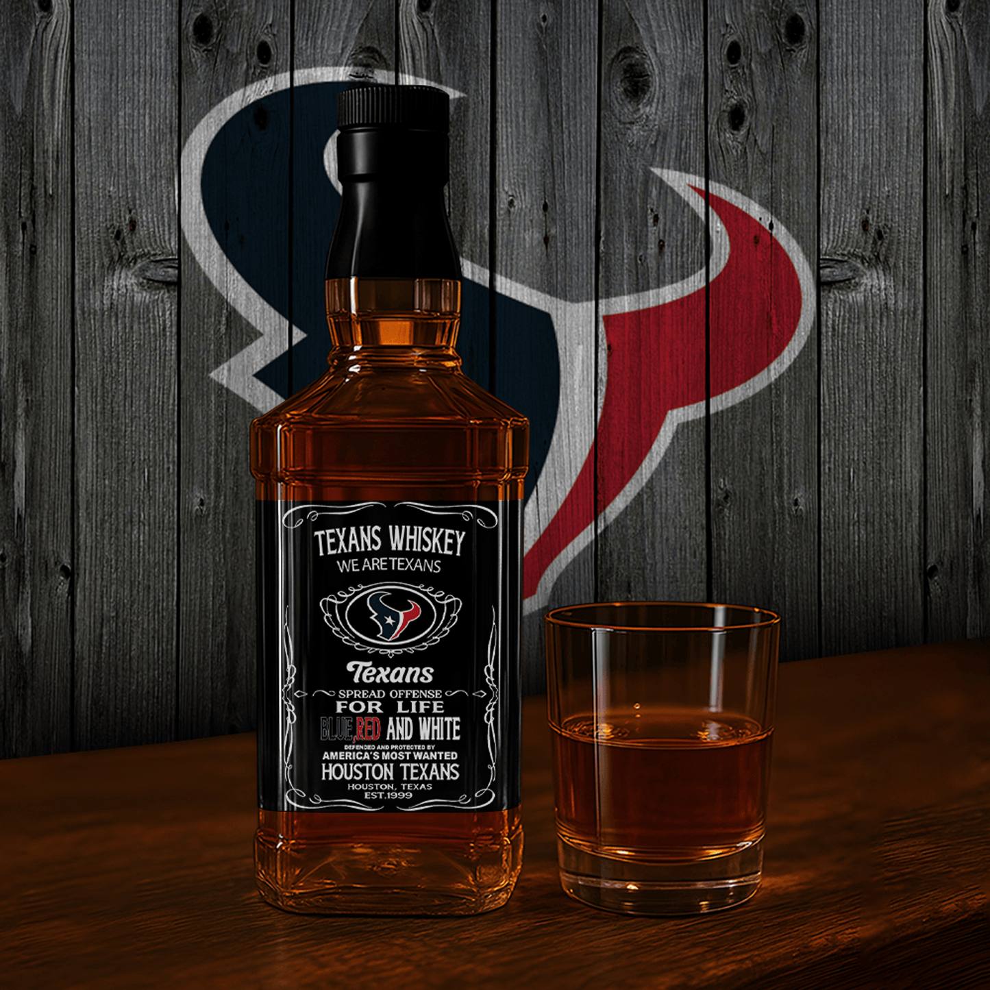 HOU x NFL Whiskey For True Fans Only DATND TANTD