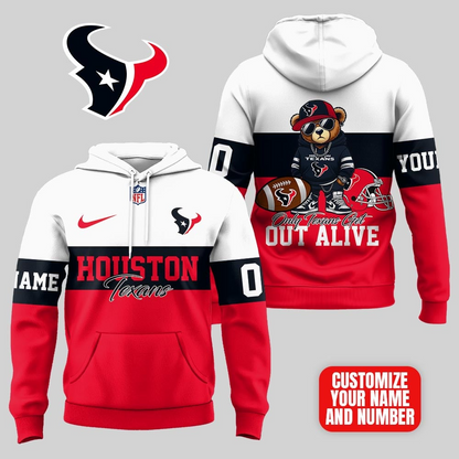 HT Premium NFL Customizable Teddy Bear Hoodie DDT HLPHUONG