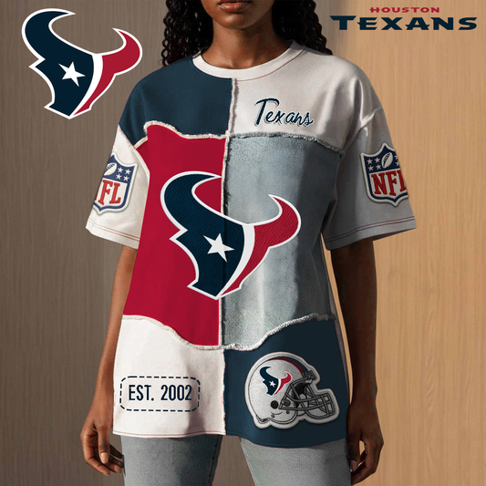 HT Premium NFL Patchwork Vintage T-Shirt DDT CTND