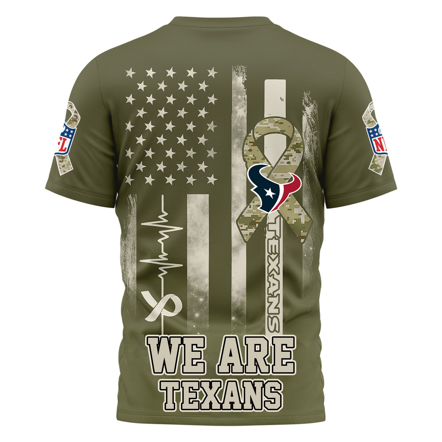 HT Premium NFL Salute to Service Camo 3D Shirt DDT CTND