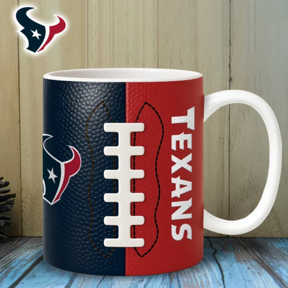 HT Premium NFL Split Color Ceramic Mug DDT HLPhuong