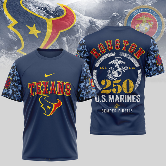 HT Premium U.S.M.C 250 Years Semper Fi 3D Shirt DDT TTV
