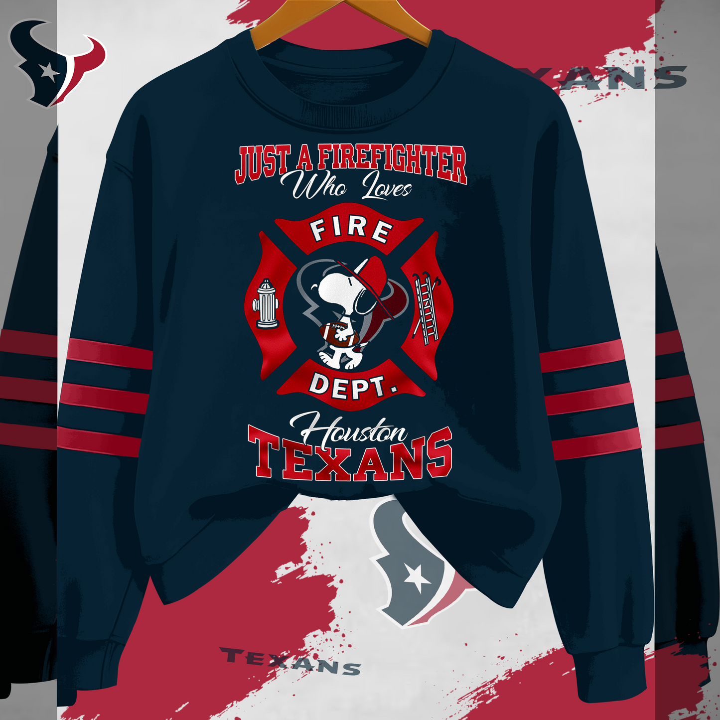 HT x NFL Just A Firefighter Who Love Sweatshirt DDT HLPHUONG