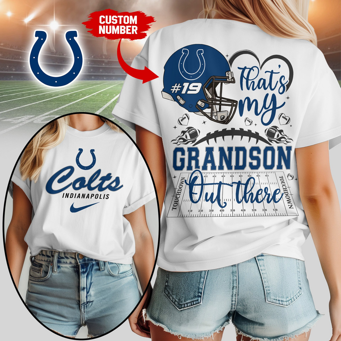 IC Premium NFL That My Grandson Out There Shirt DDT NTL