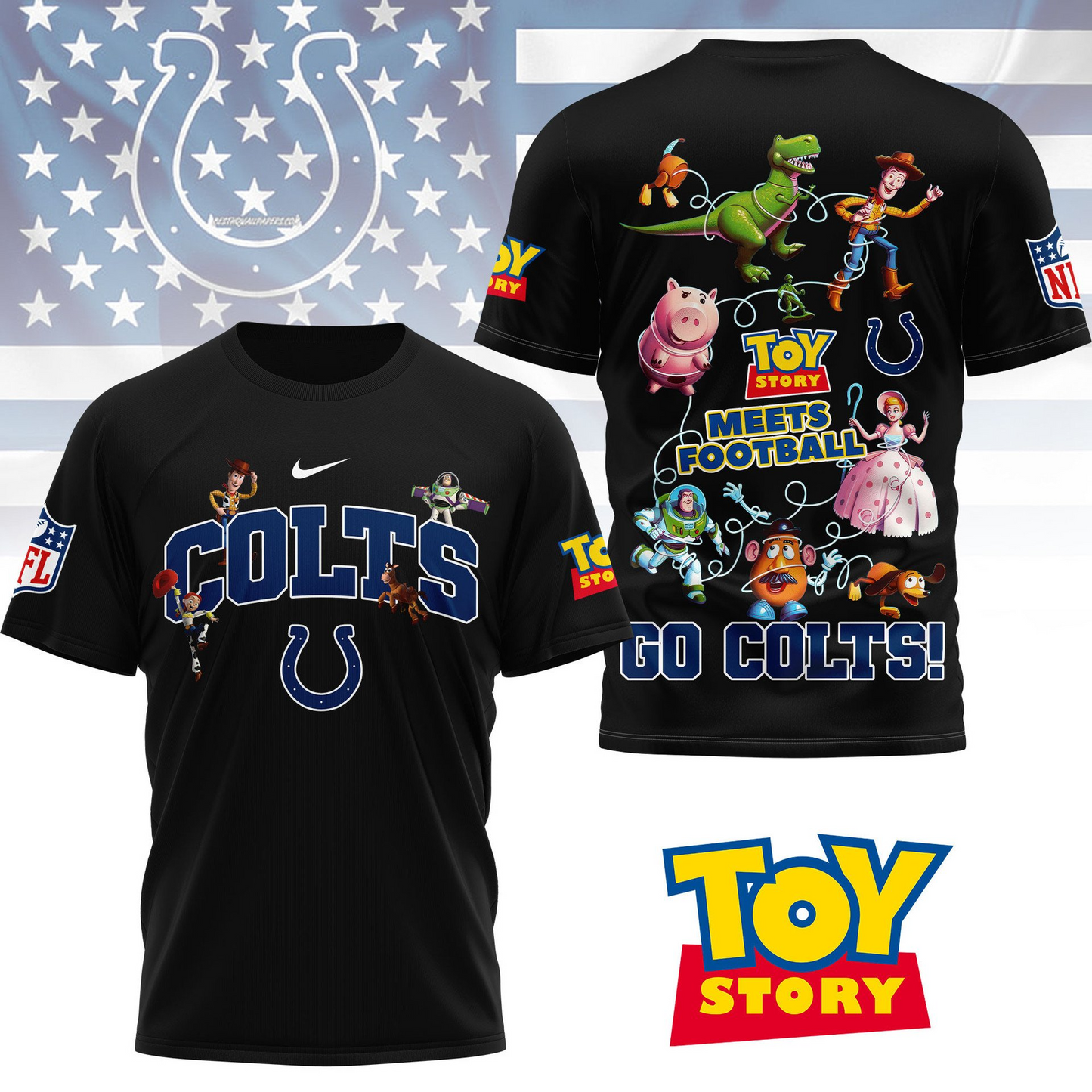 IC Premium NFL Toy Story Fan 3D Shirt DDT CTND