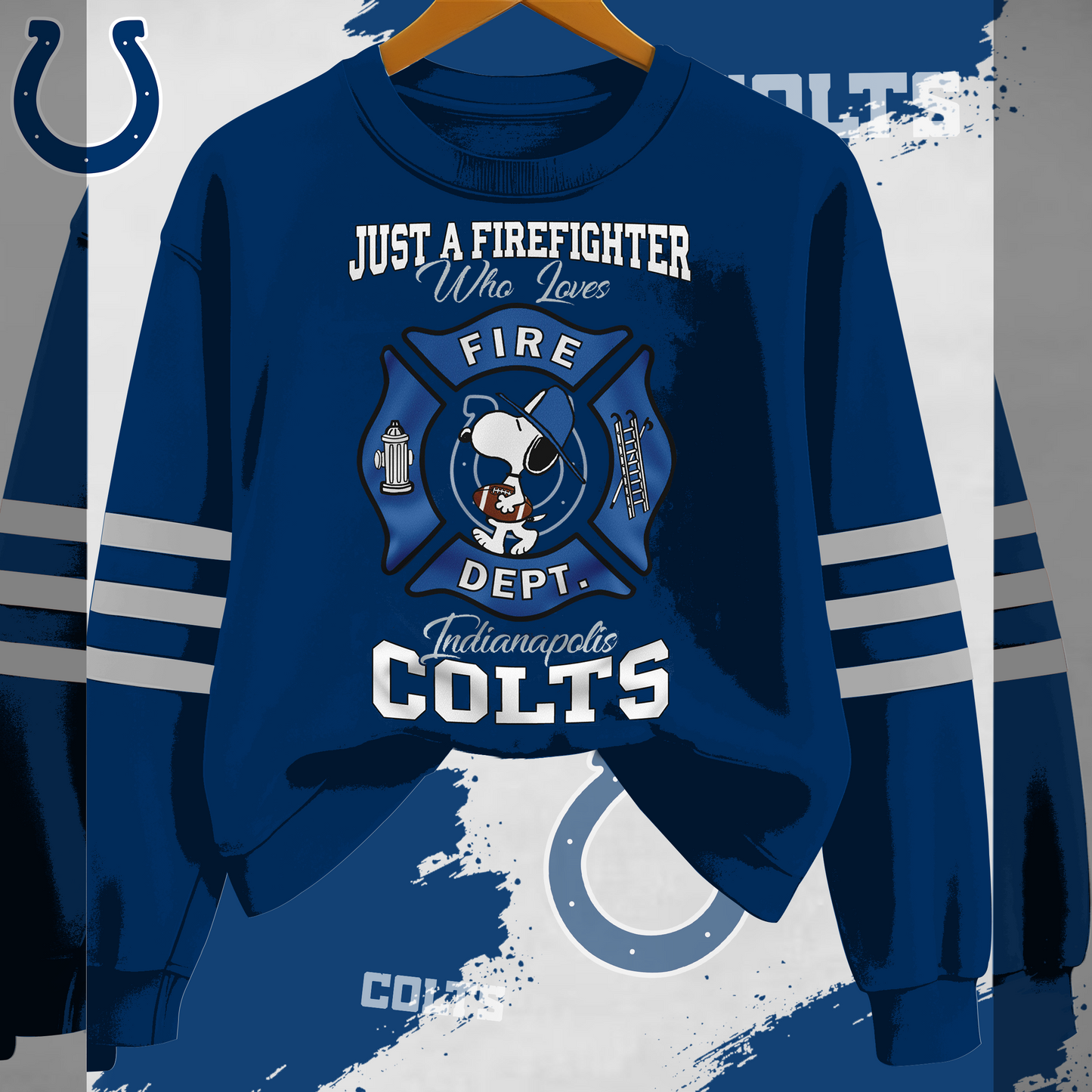 IC x NFL Just A Firefighter Who Love Sweatshirt DDT HLPHUONG