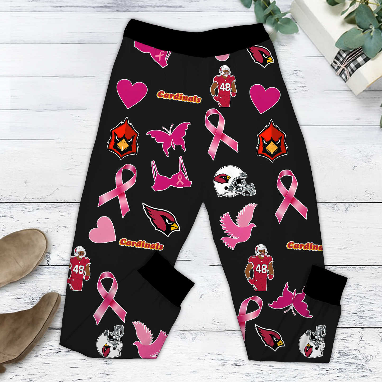 In October We Wear Pink And Watch ARI NFL Pajamas Set DatND DVT