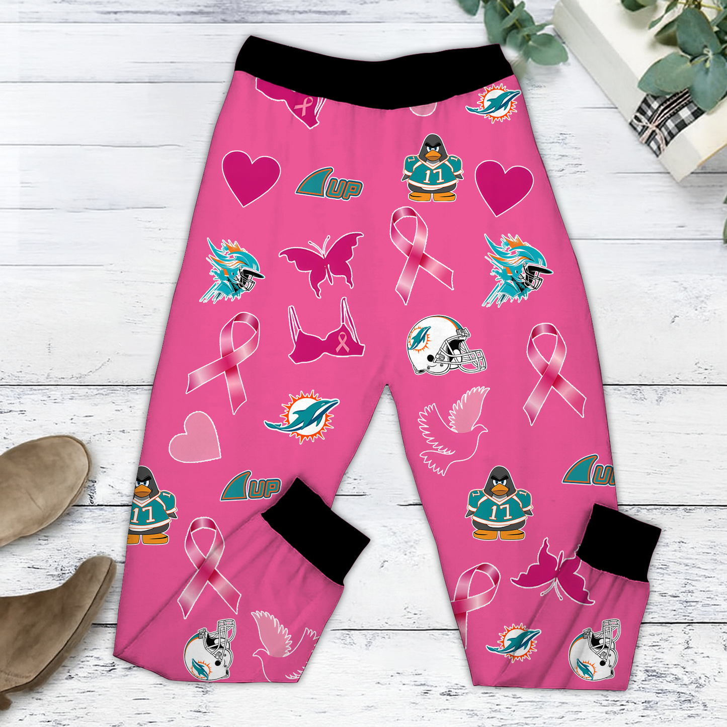 In October We Wear Pink And Watch MIA NFL Pajamas Set DatND DVT