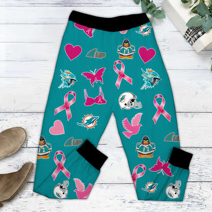 In October We Wear Pink And Watch MIA NFL Pajamas Set DatND DVT