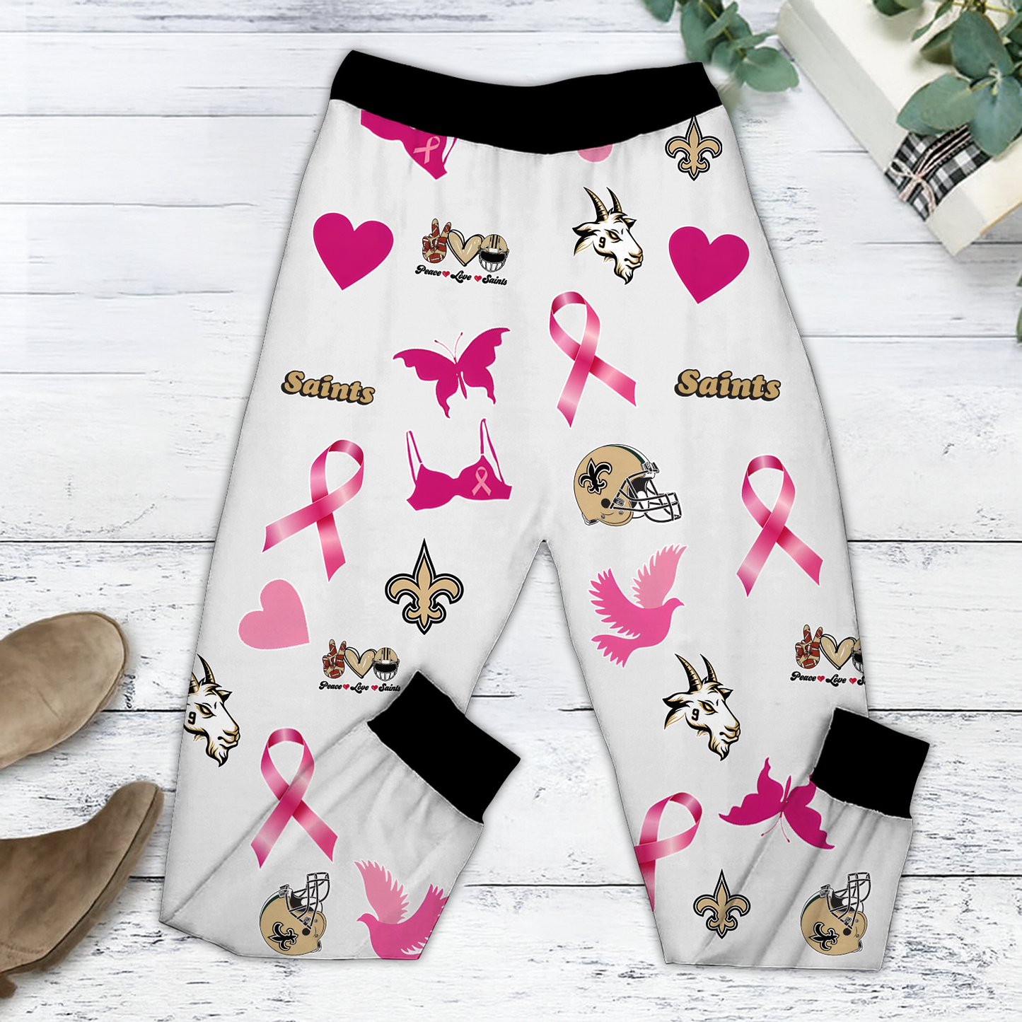 In October We Wear Pink And Watch NO NFL Pajamas Set DatND DVT