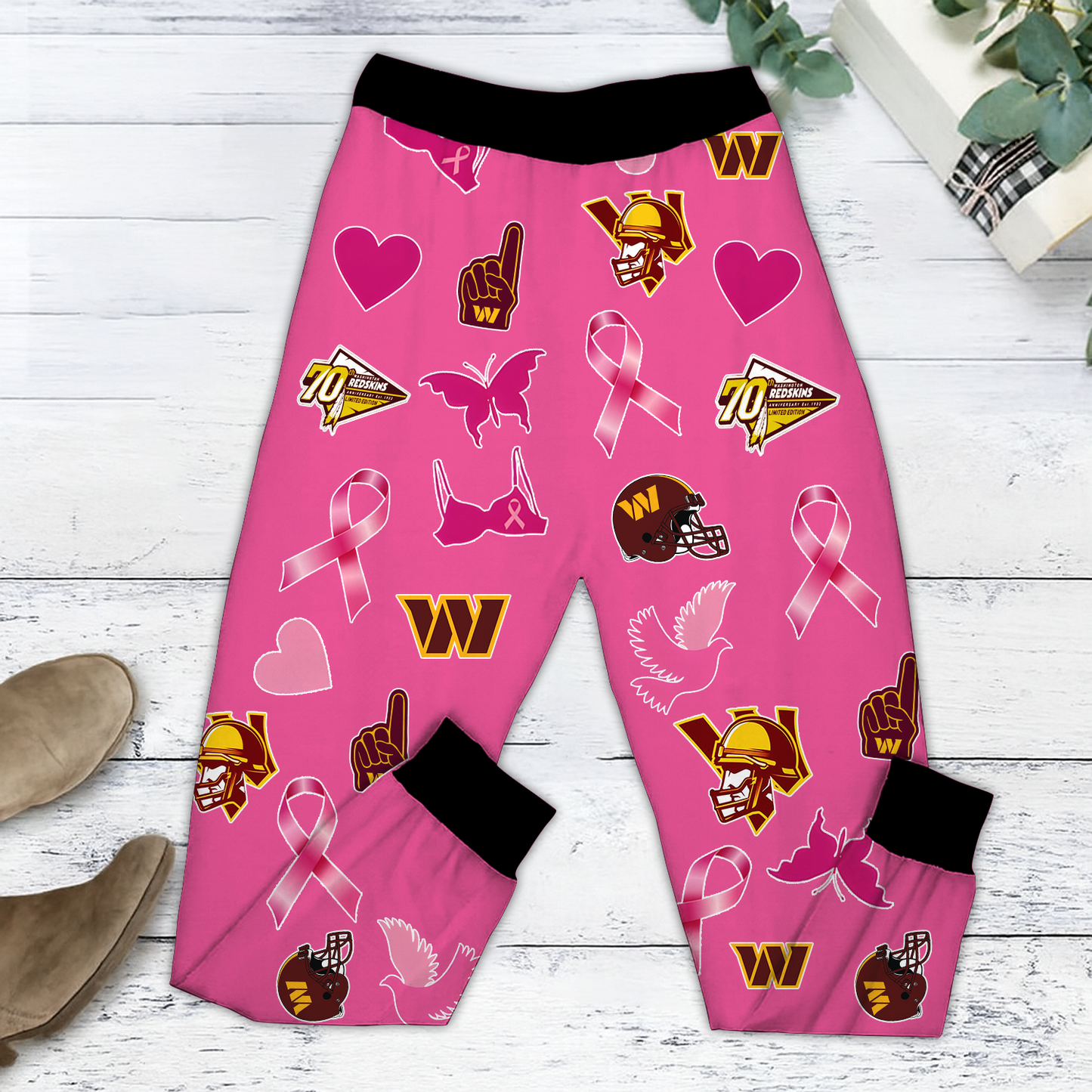 In October We Wear Pink And Watch WAS NFL Pajamas Set DatND DVT