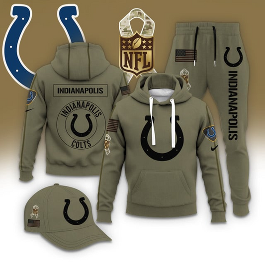 IND X NFL Casual Outfit Set - Hoodie, Jogger, and Cap V1 NAK THUONGNH