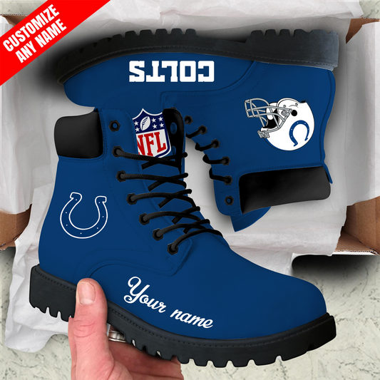 IND x NFL Custom Leather Boots DATND TANTD