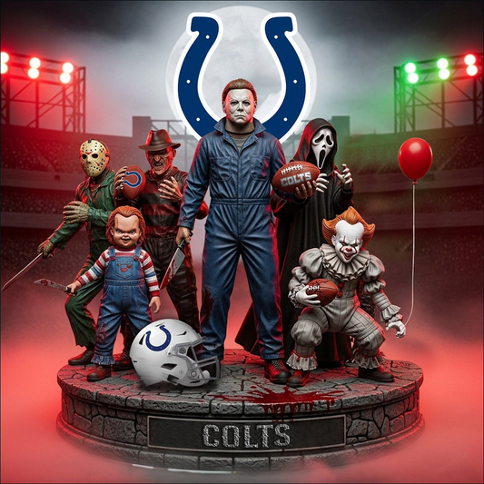 IND x NFL Personalized Acrylic Block Plaque Halloween