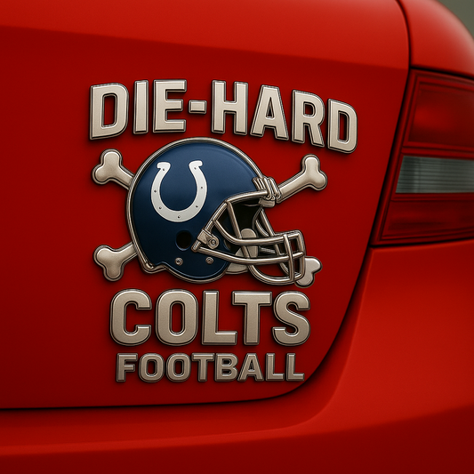 IND x NFL Premium 3D Car Name Badge DATND DVT